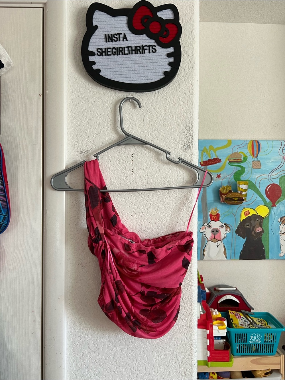 fashion nova floral mesh off the shoulder top